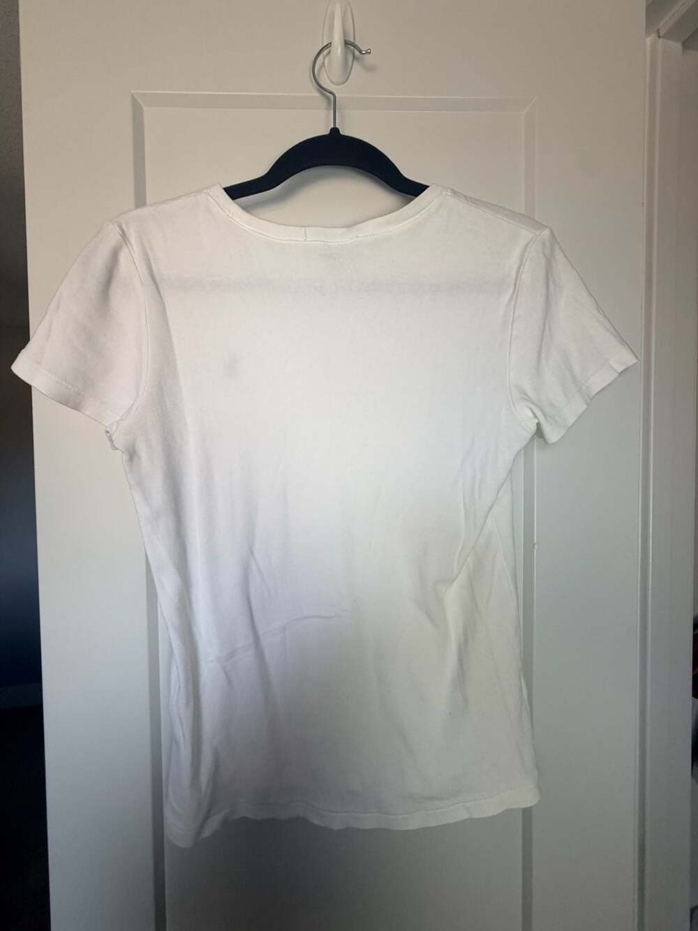 Ralph Lauren Women's White Crewneck Short Sleeve Shirt with Green Pony L_181 - Picture 5 of 8